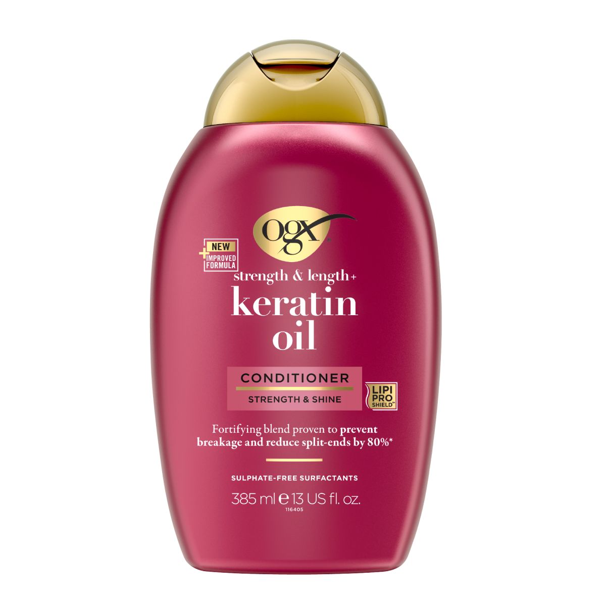 OGX Keratin Oil odżywka przeciw łamaniu się włosów, 385 ml