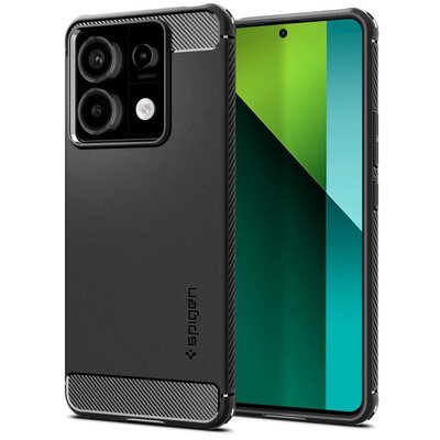 Etui SPIGEN Rugged Armor do Redmi Note 13 Pro 5G/Poco X6 5G Czarny matowy
