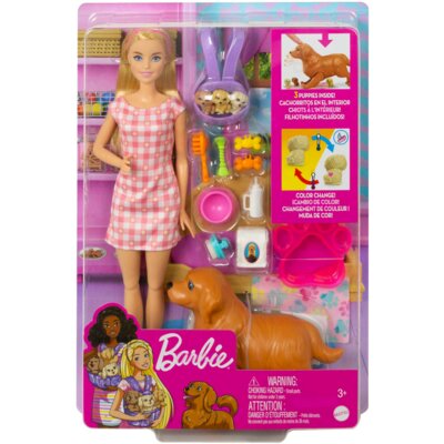 Lalka Barbie Kariera Narodziny piesków HCK75