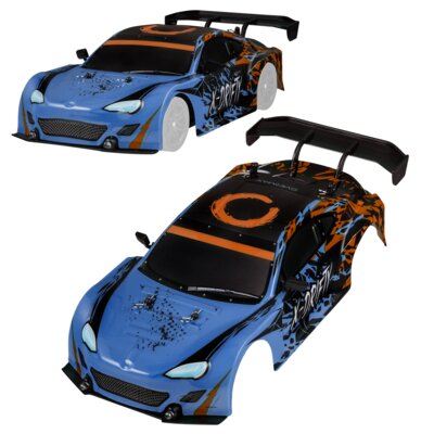 Dodatkowa karoseria Body do auta RC OVERMAX X-Drifty Niebiesko-pomarańczowy