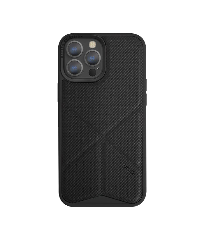 UNIQ Transforma Ebony Black - etui iPhone 13 Max