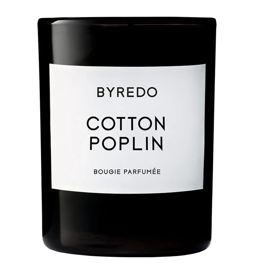 Byredo Cotton Poplin świeca zapachowa, 70 g