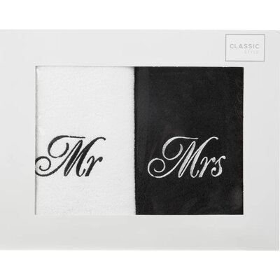 Zestaw ręczników Mr Mrs (2 sztuki)
