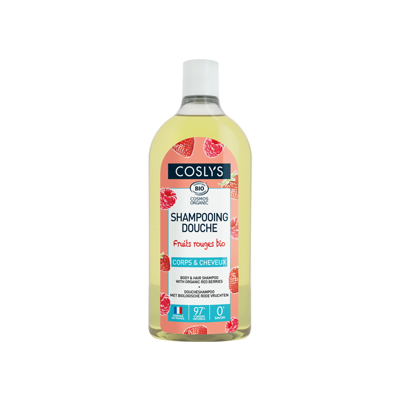 Coslys witaminizujący szampon i żel pod prysznic 2w1 z czerwonymi owocami, 750 ml