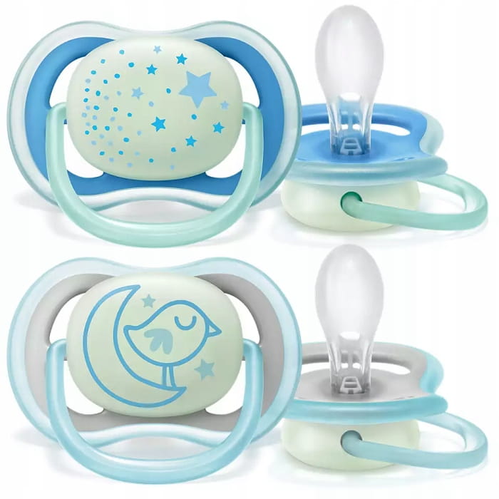 AVENT smoczek ultra air 6-18m oddychający + etui