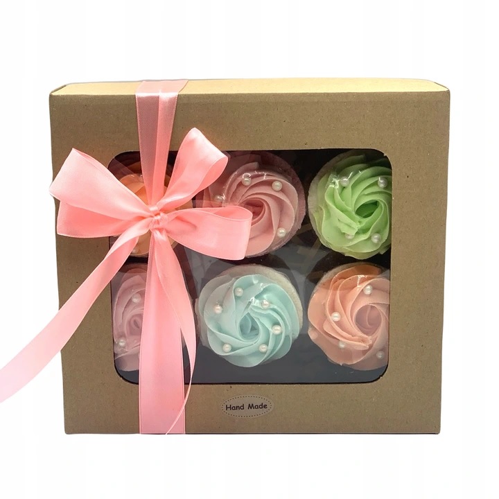 Green Garden zestaw: naturalne kule odprężające do kąpieli w kształcie muffinek, 6 szt./1 opak.