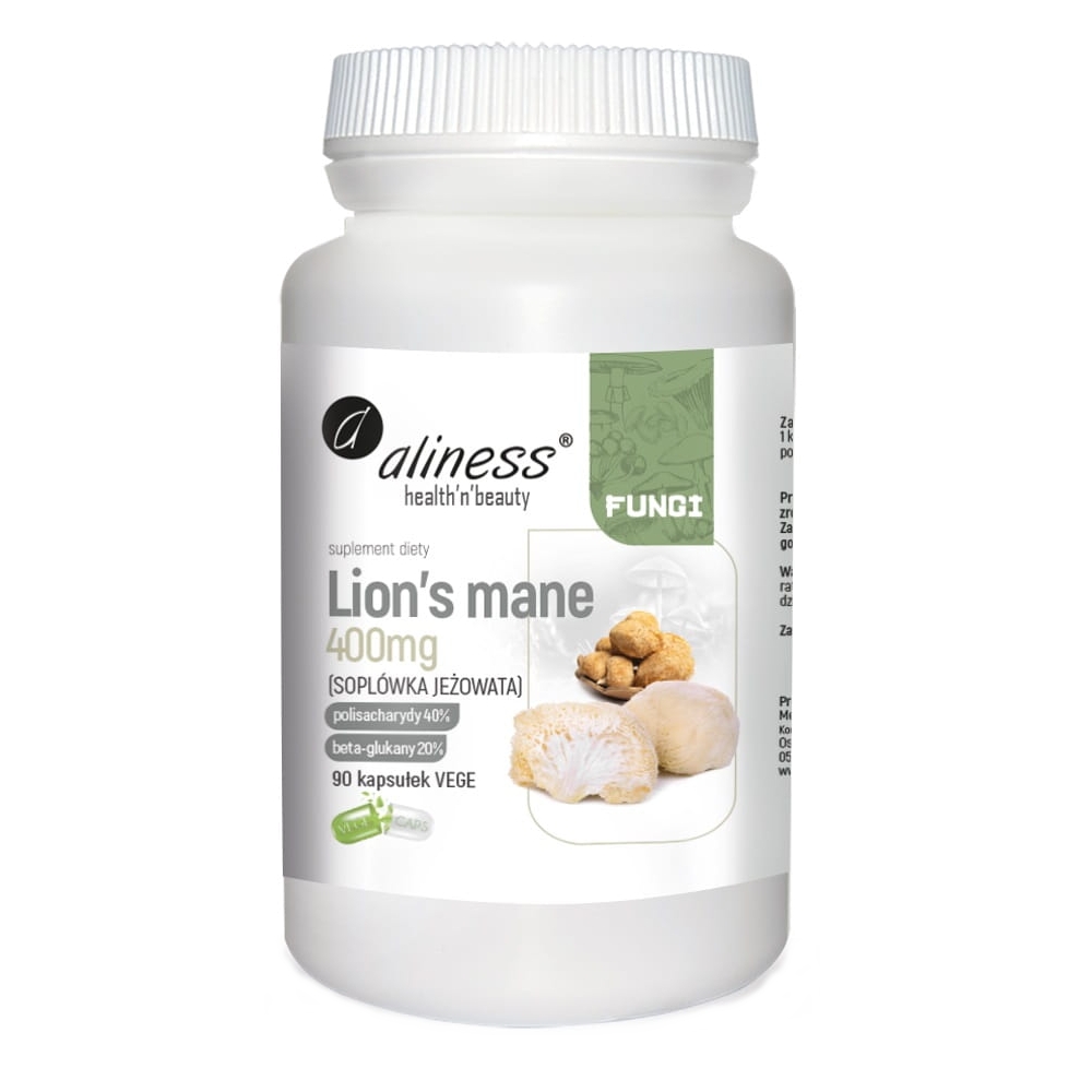 Aliness Lion’s Mane suplement diety, 90 kaps./1 opak.