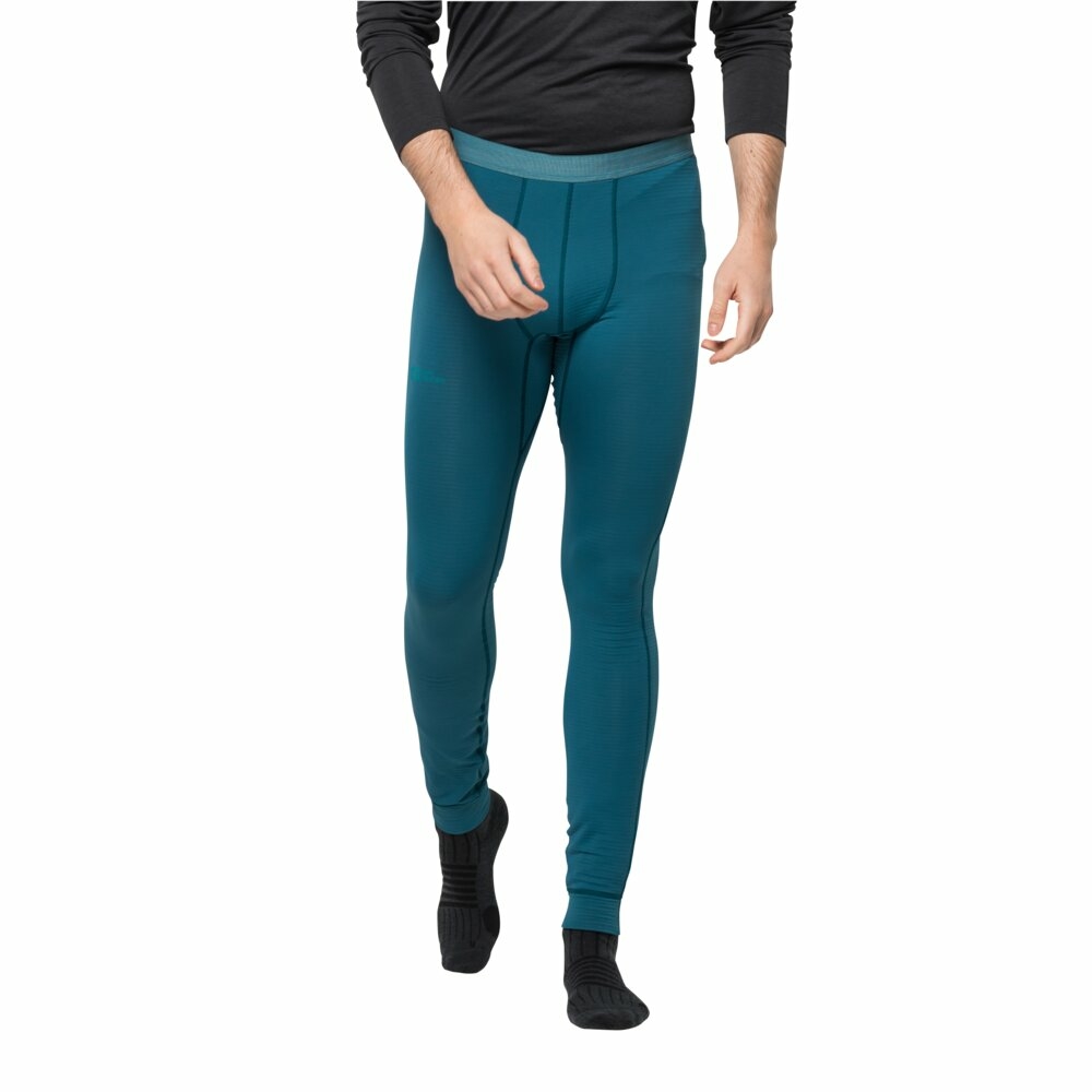 Męskie spodnie polarowe Jack Wolfskin INFINITE PANTS M blue coral - XL