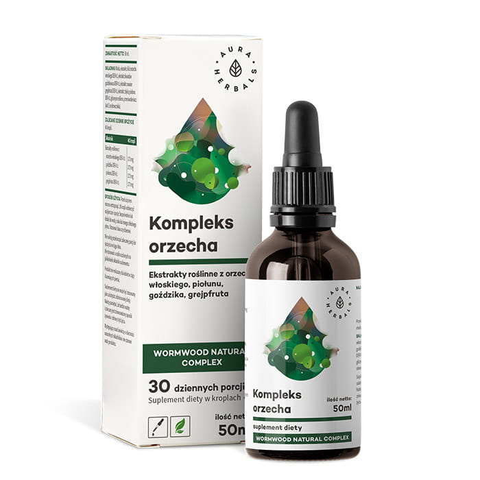 Kompleks orzecha - Wormwood natural complex - krople 50ml ( Aura Herbals )