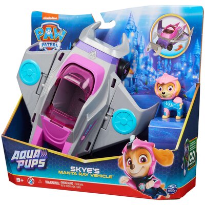 Pojazd SPIN MASTER Psi Patrol: Aqua Pups Manta + figurka Skye