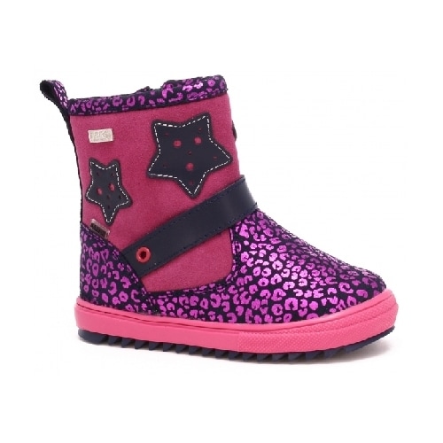Kozaki Ocieplane Bartek 91766/0L-Pop, Dla Dziewcząt, Różowo-Czarny