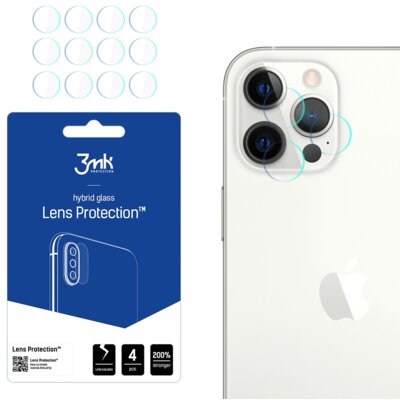 Szkło hybrydowe na obiektyw 3MK Lens Protection do Apple iPhone 12 Pro Max