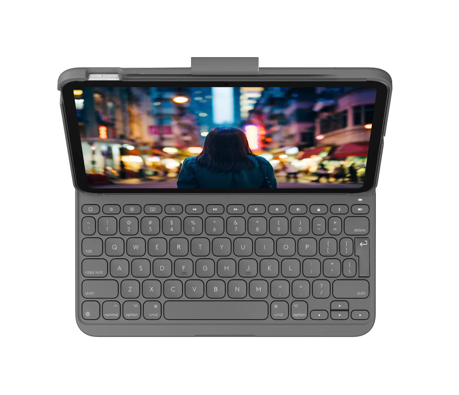 Logitech Slim Folio Oxford Grey UK - klawiatura dla iPad 10,9" (2022)