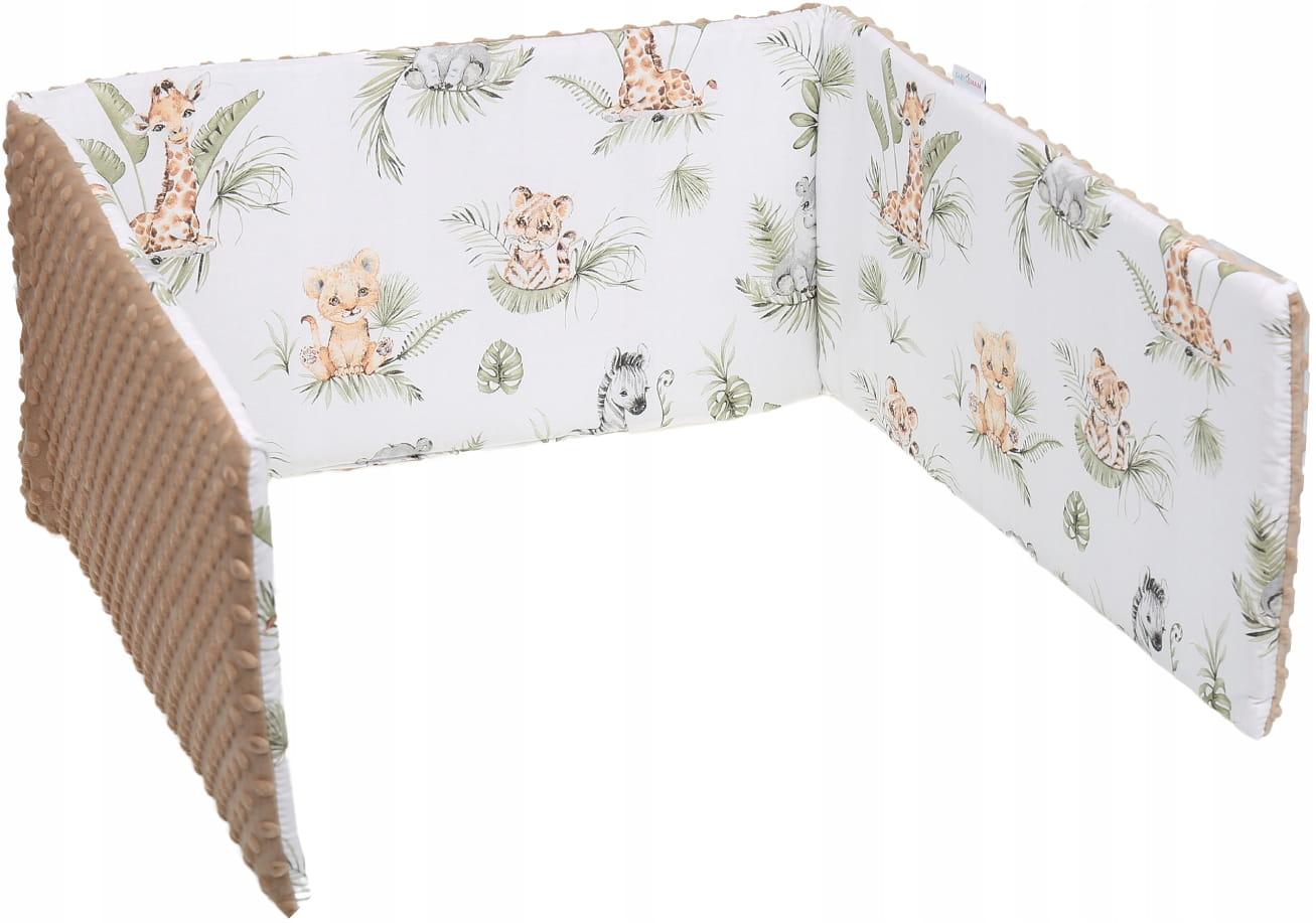 Ochraniacz do łóżeczka minky 120x60 na szczebelki 180x30cm Babymam