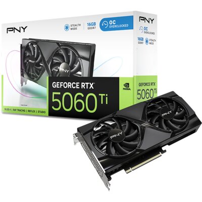 Karta graficzna PNY GeForce RTX 5060 Ti OC Dual Fan 16GB DLSS 4