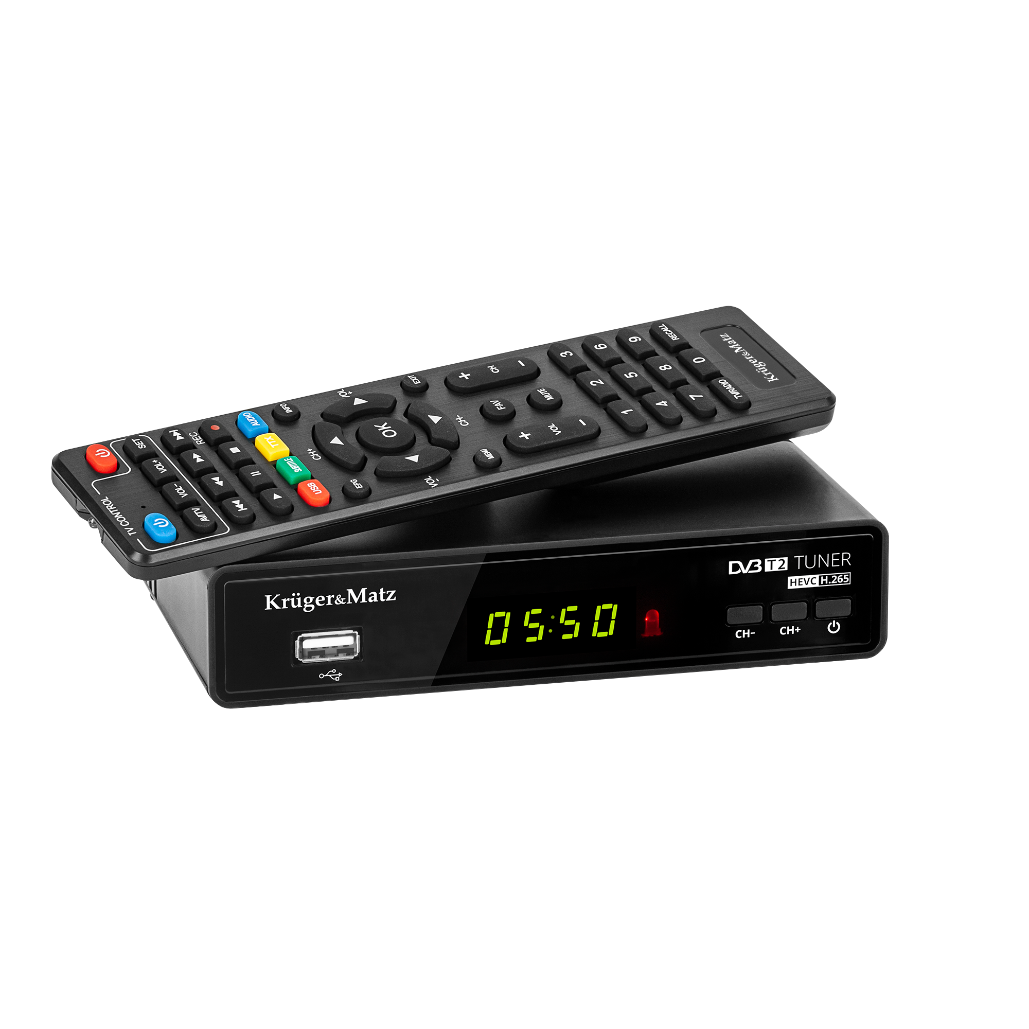 Tuner DVB-T2 H.265 HEVC Kruger&Matz