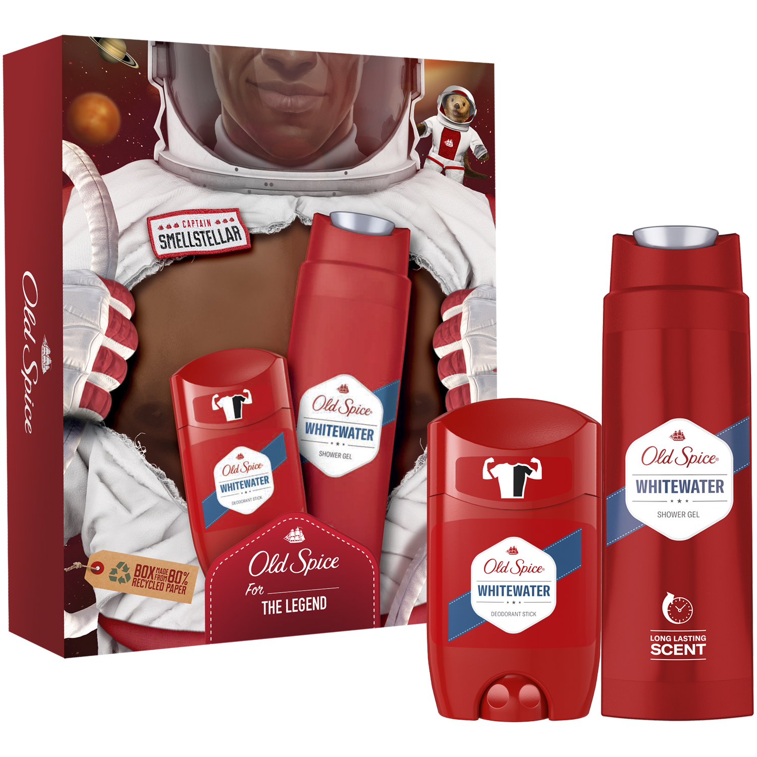 Old Spice Footballer zestaw: żel pod prysznic męski, 250 ml + dezodorant w sztyfcie, 50 ml