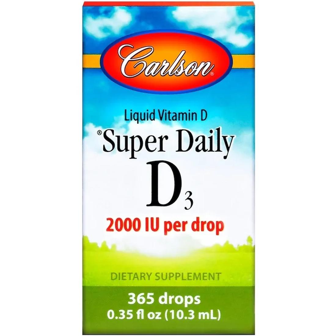 Carlson Labs Super Daily D3 suplement diety, 2000 IU, 10 ml