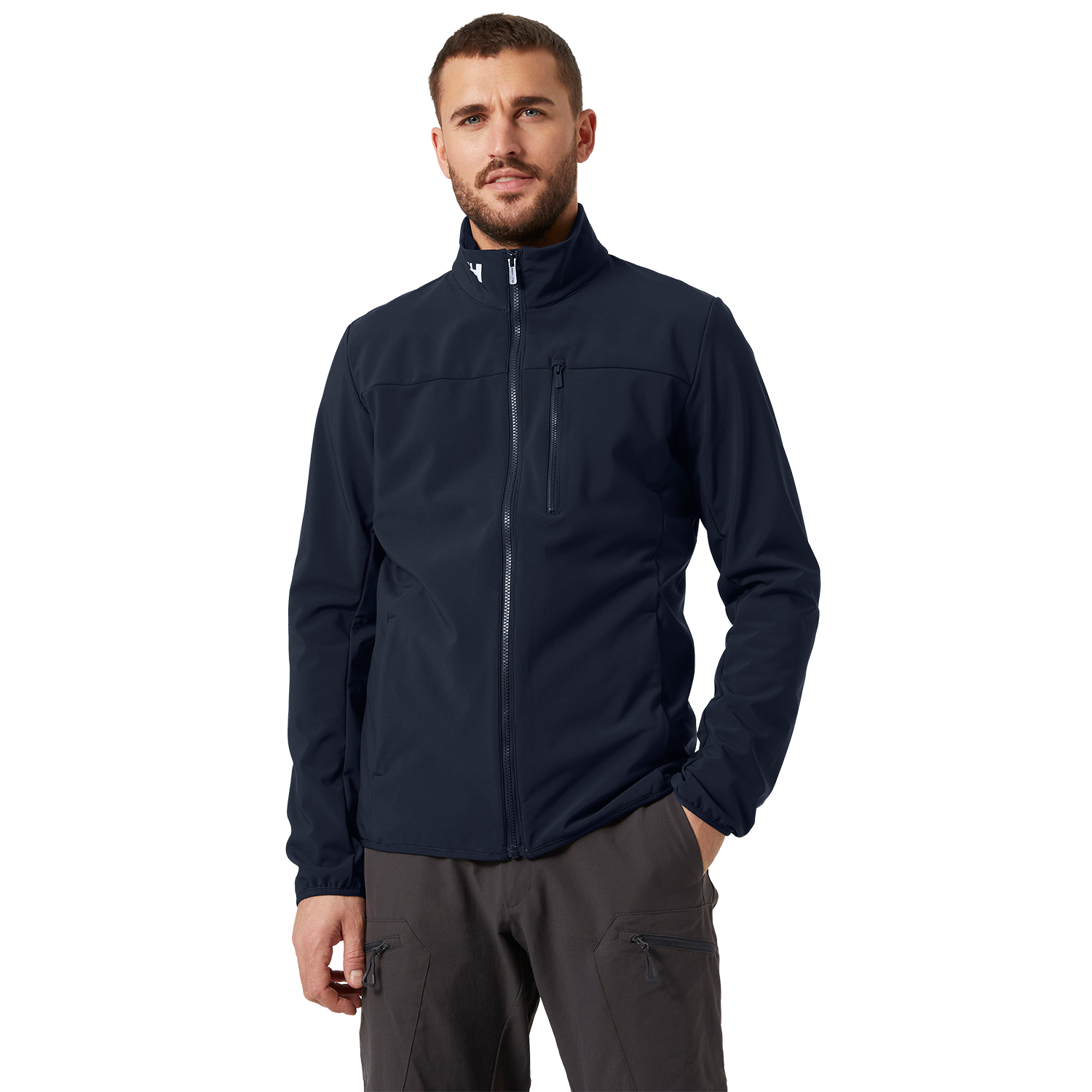 Męska kurtka softshellowa Helly Hansen Crew Softshell Jacket Men 2.0 navy  - L