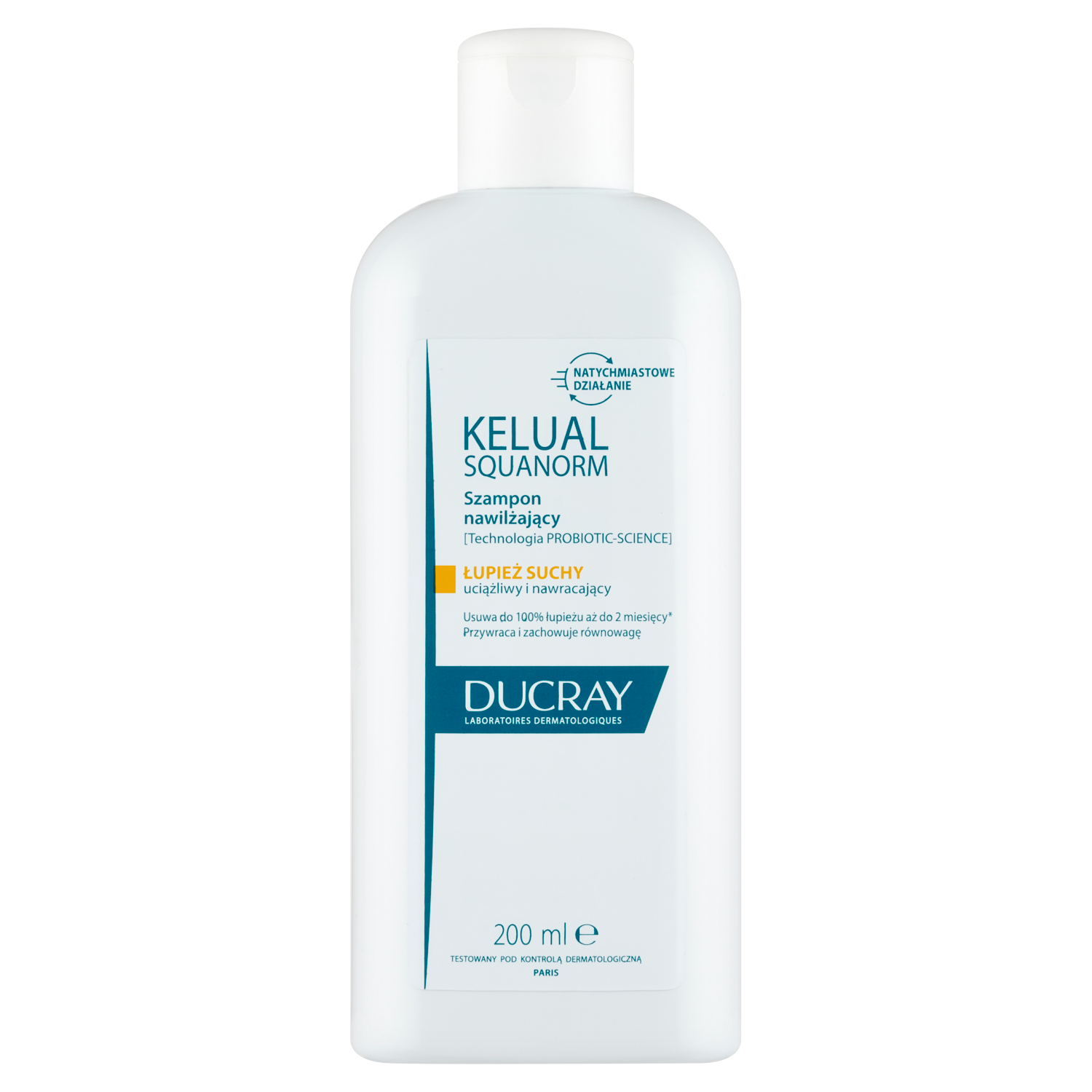 Ducray Squanorm szampon do włosów z suchym łupieżem, 200 ml