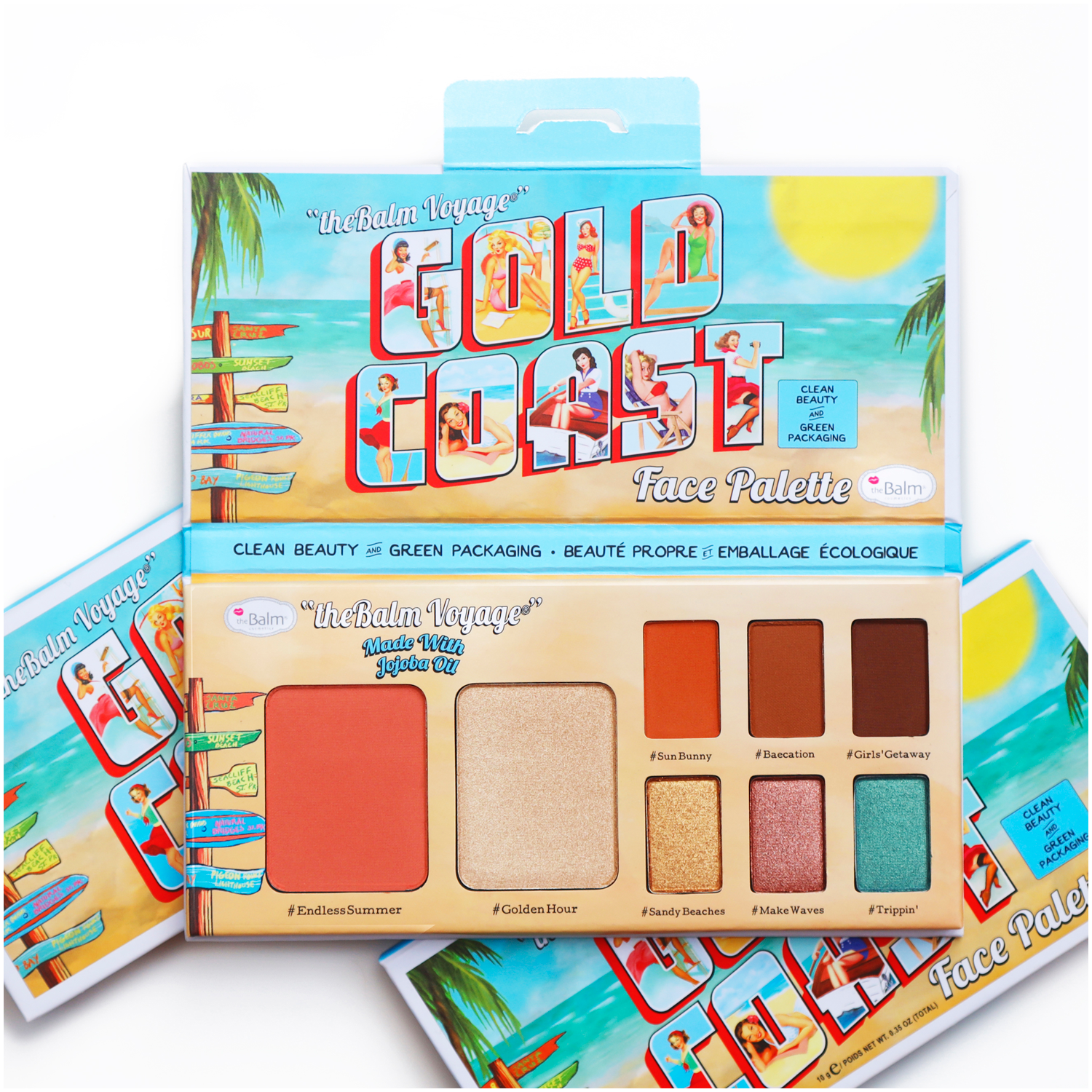 The Balm Gold Coast paleta do makijażu twarzy, 10 g