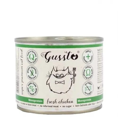 GUSSTO Cat Fresh Chicken mokra karma dla kotów świeży kurczak 200 g