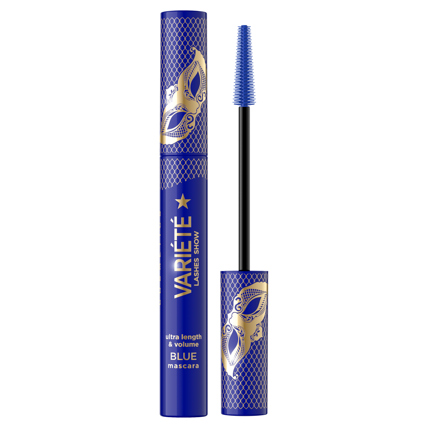 Eveline Cosmetics Variété  wydłużająco-pogrubiający tusz do rzęs niebieski, 10 ml
