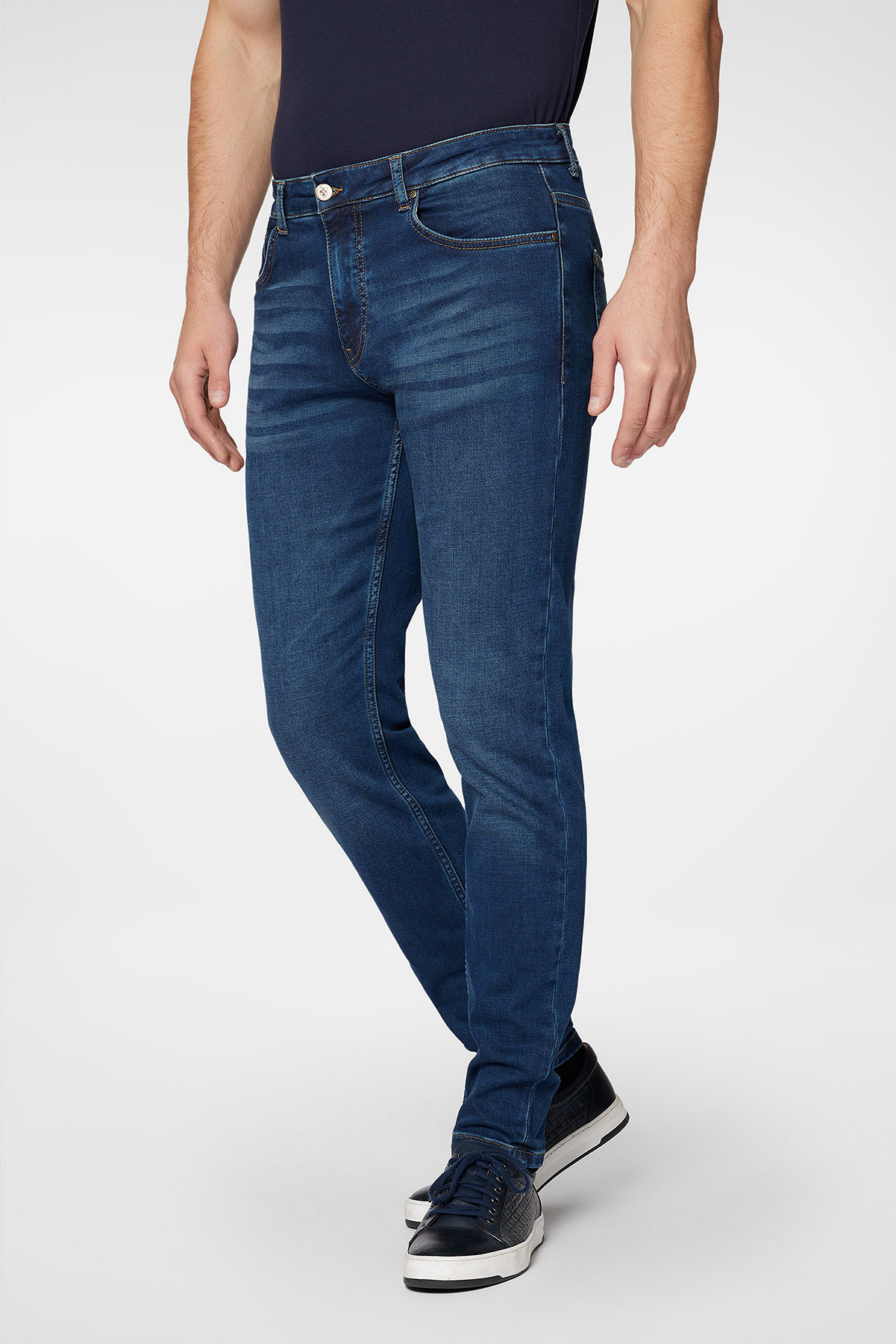 Próchnik - Jeansy Granatowe Slim Fit PM7