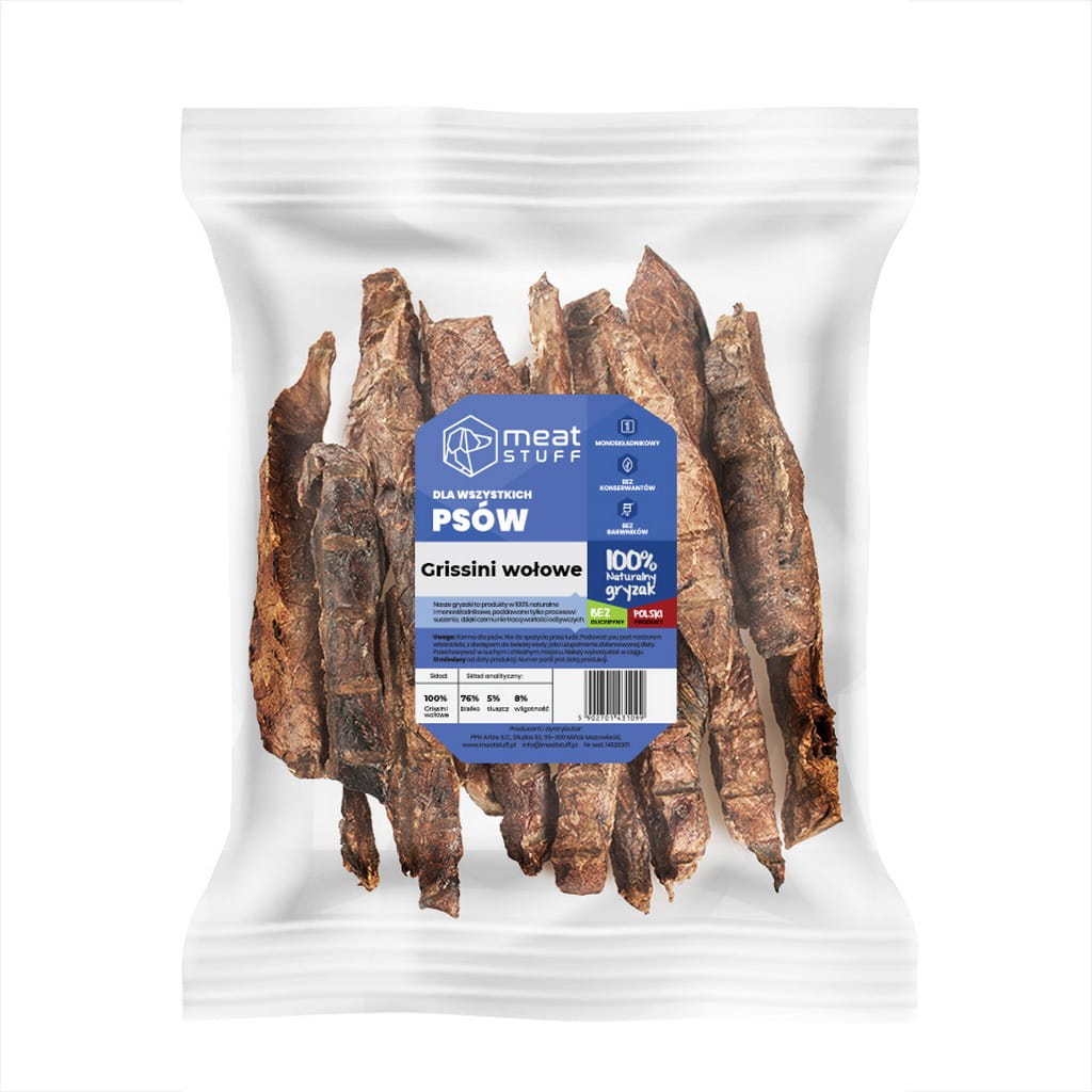 MEAT STUFF Grissini wołowe 250g