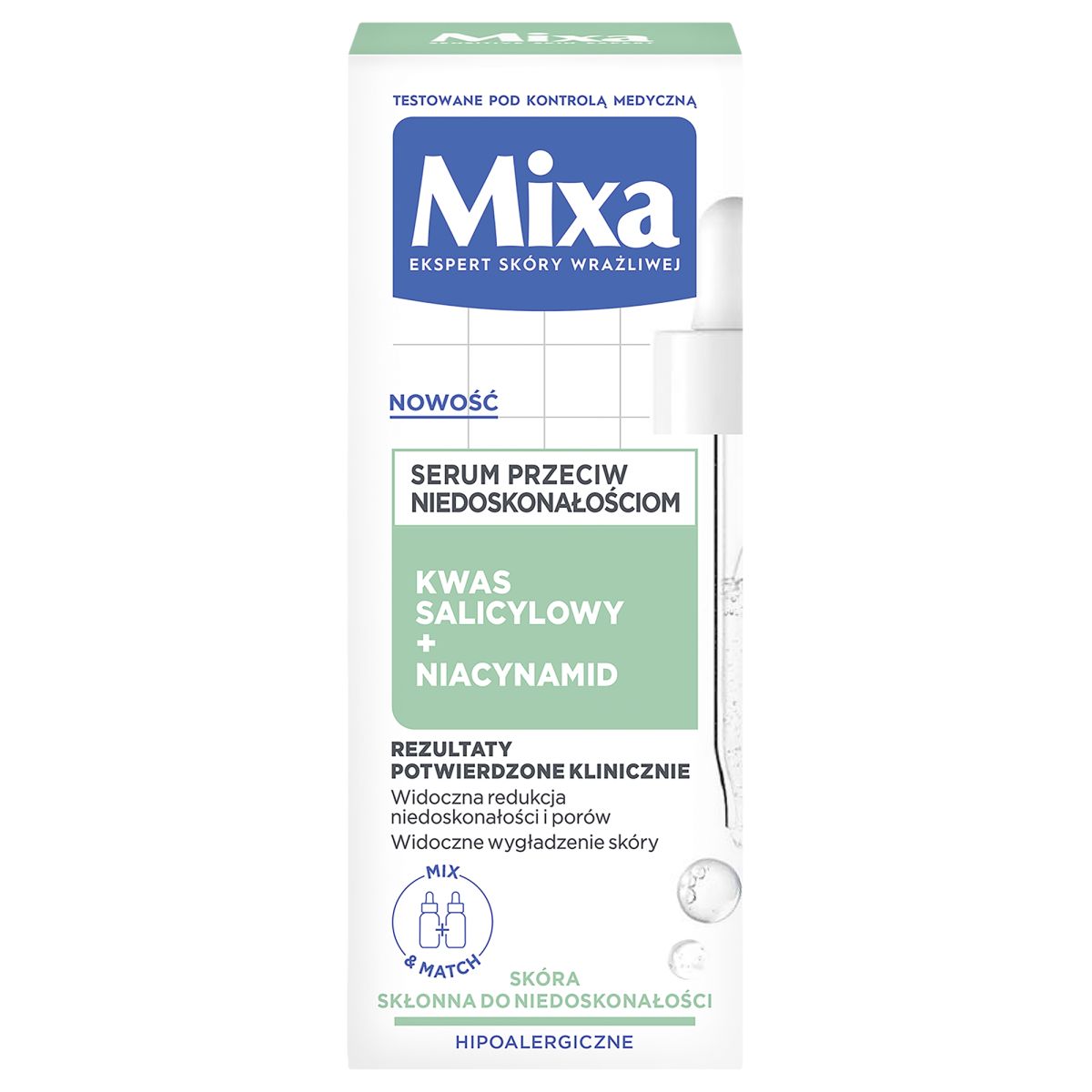 Mixa Lab serum przeciw niedoskonałościom do twarzy, 30 ml