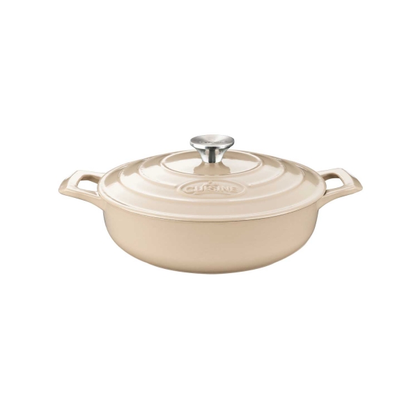 La Cuisine - Rondel niski okrągły 28cm 3,5L Kremowy