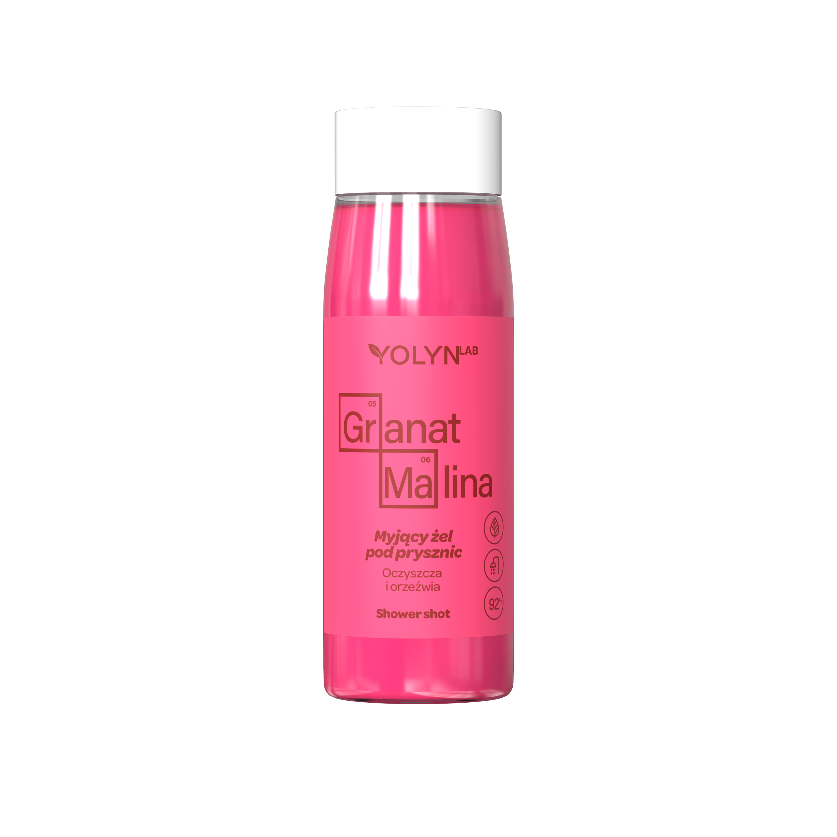 Yolyn Lab Granat Malina myjący żel pod prysznic, 400 ml