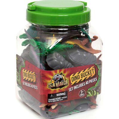 Zestaw figurek BOLEY Dinozaury w pojemniku (40 szt.)
