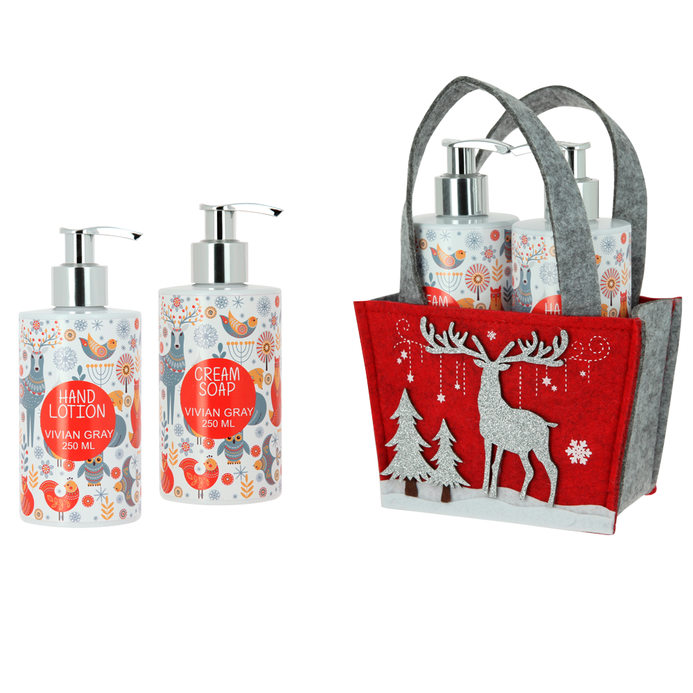 Vivian Gray Glittering zestaw: mydło w płynie do rąk, 250 ml + balsam do rąk, 250 ml