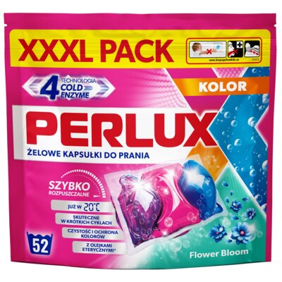Kapsułki do prania PERLUX Flower Bloom 52 szt. do kolorowych tkanin