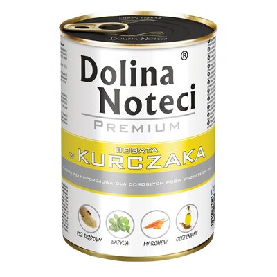Karma dla psa DOLINA NOTECI Premium bogata w kurczaka 400 g