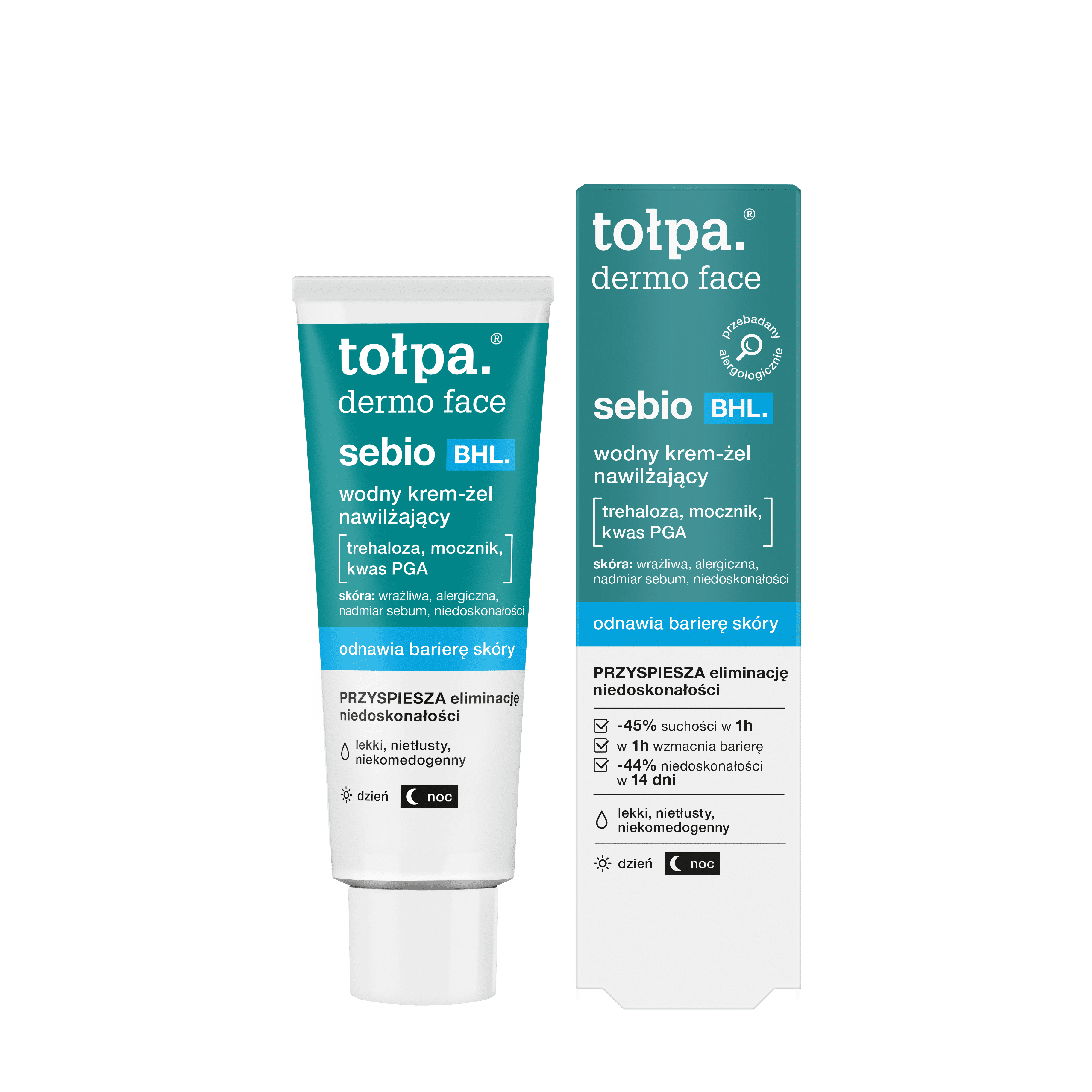 Tołpa Dermo Face Sebio BHL wodny krem-żel nawilżający do twarzy, 40 ml