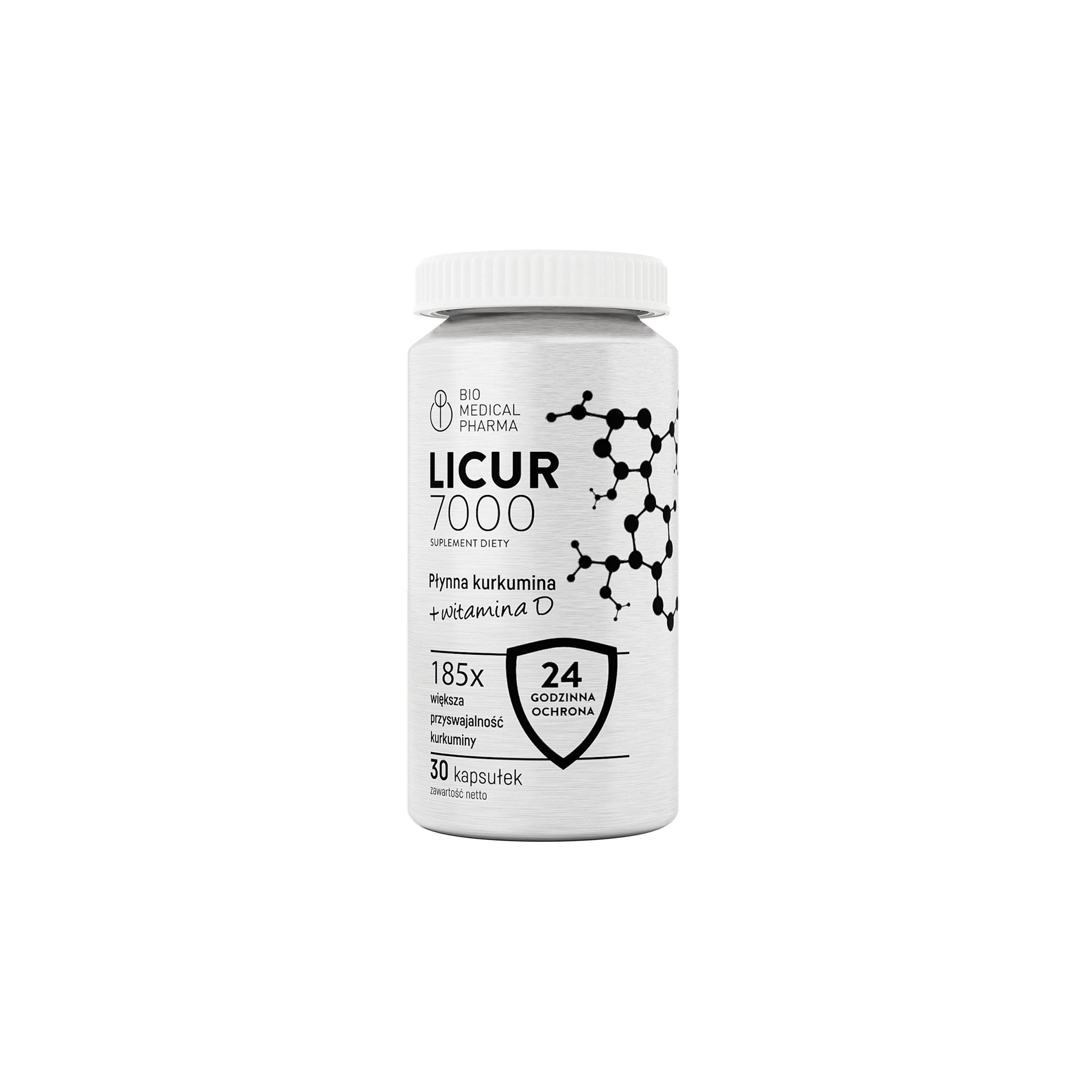 Bio Medical Pharma Licur 7000 + Wit. D suplement diety, 30 kaps./1 opak.