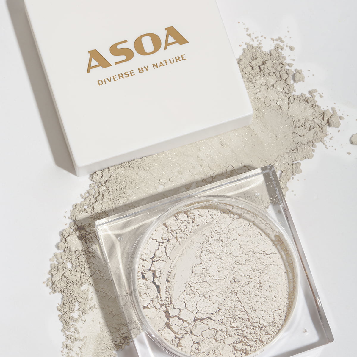 Asoa mineralny puder rozświetlający do twarzy, 6 g