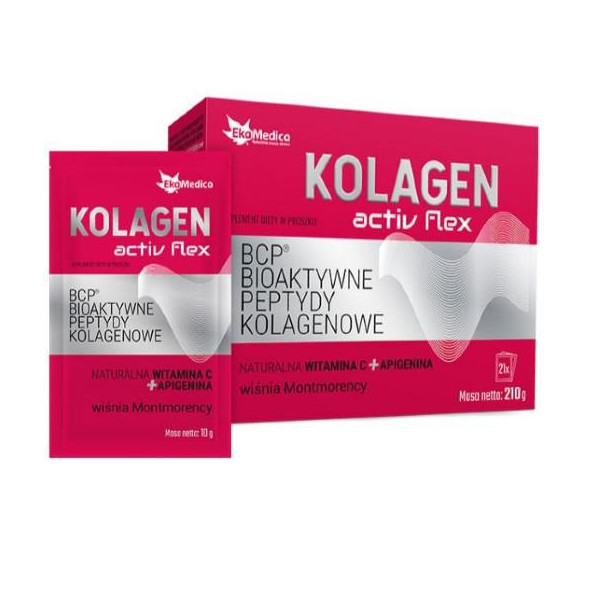EkaMedica Kolagen Activ Flex suplement diety w proszku, 21x10 g/1 opak.
