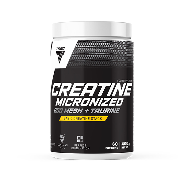 Trec Creatine Micronized 200 MESH + Taurine suplement diety, 400 g