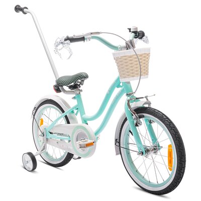 Rower dziecięcy SUN BABY Heart Bike 16 cali 9.5" dla dziewczynki Miętowy