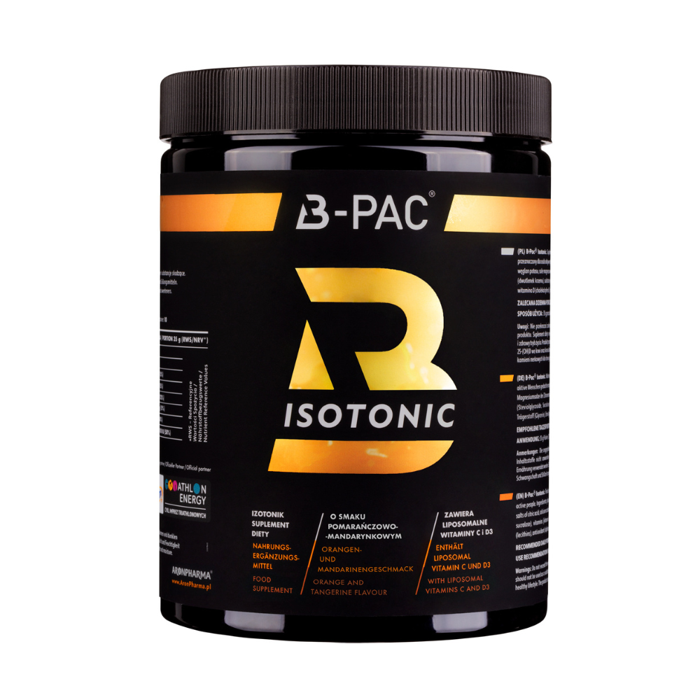 AronPharma B-PAC Isotonic suplement diety w formie proszku o smaku pomarańczowo-mandarynkowym, 350 g