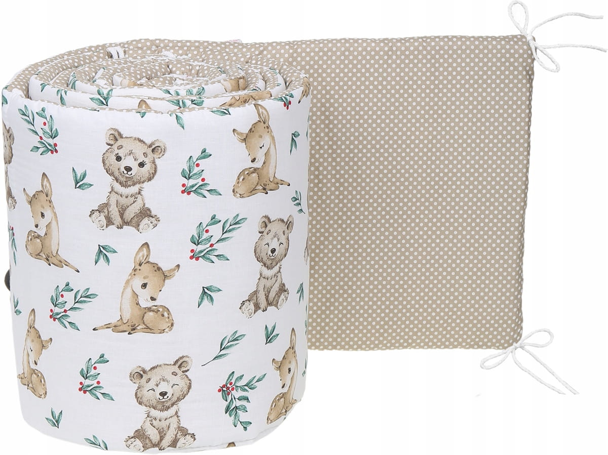 Ochraniacz do łóżeczka dwustronny na szczebelki 180x30cm Babymam