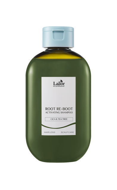 La'dor Root Re-Boot Activating Shampoo (Cica & Tea Tree) funkcyjny szampon chłodzący skórę głowy i przeciwdziałający wypadaniu włosów, 300 ml