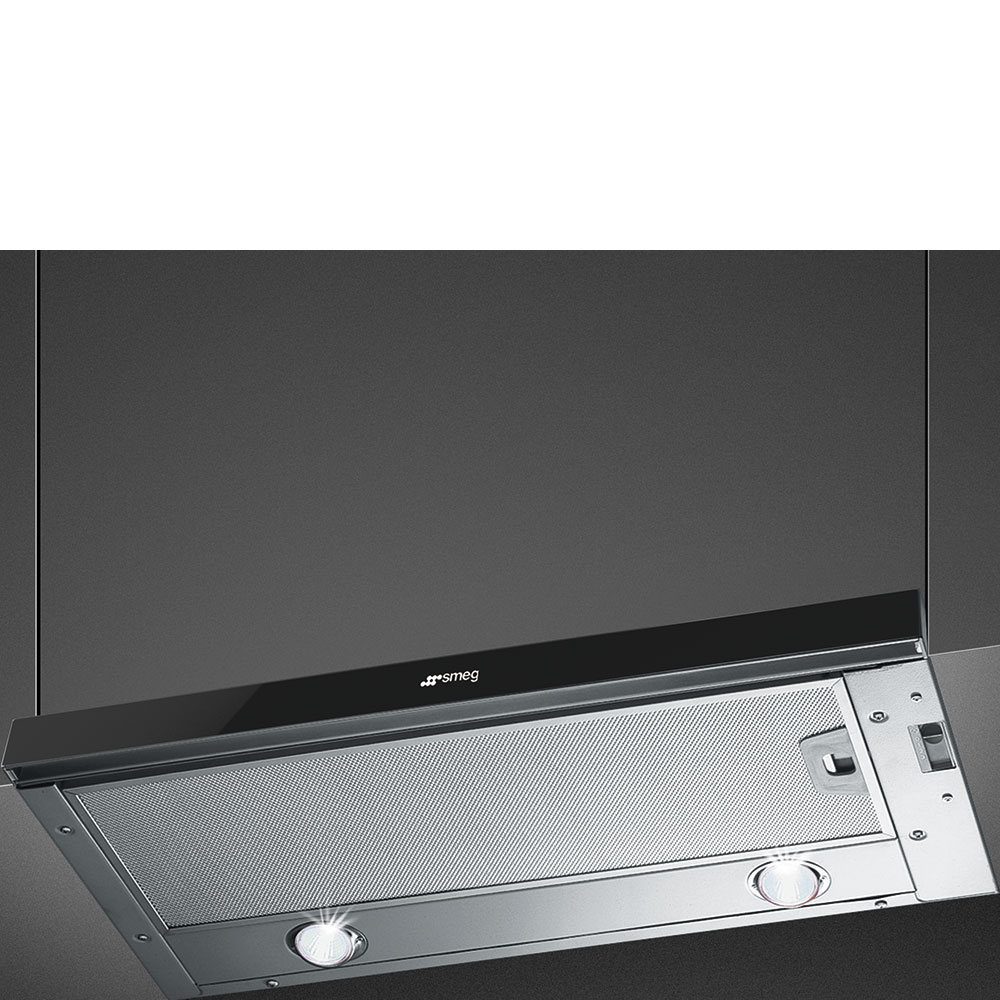 Smeg - Okap podszafkowy KSET66VNE2 Linea Czarne szkło
