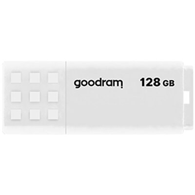 Pendrive GOODRAM UME2 128GB, USB 2.0, Odczyt 20 Mb/s, Zapis 5 Mb/s Biały