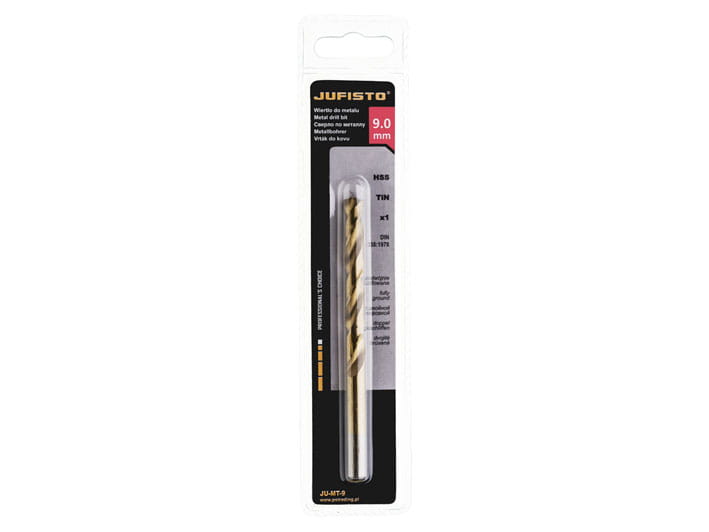 Wiertło do metalu HSS-G TIN 9,0 x 125 mm (1 szt.) JUFISTO
