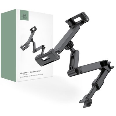 Uchwyt na telefon i tablet TECH-PROTECT Stretchable Headrest Car Mount Czarny