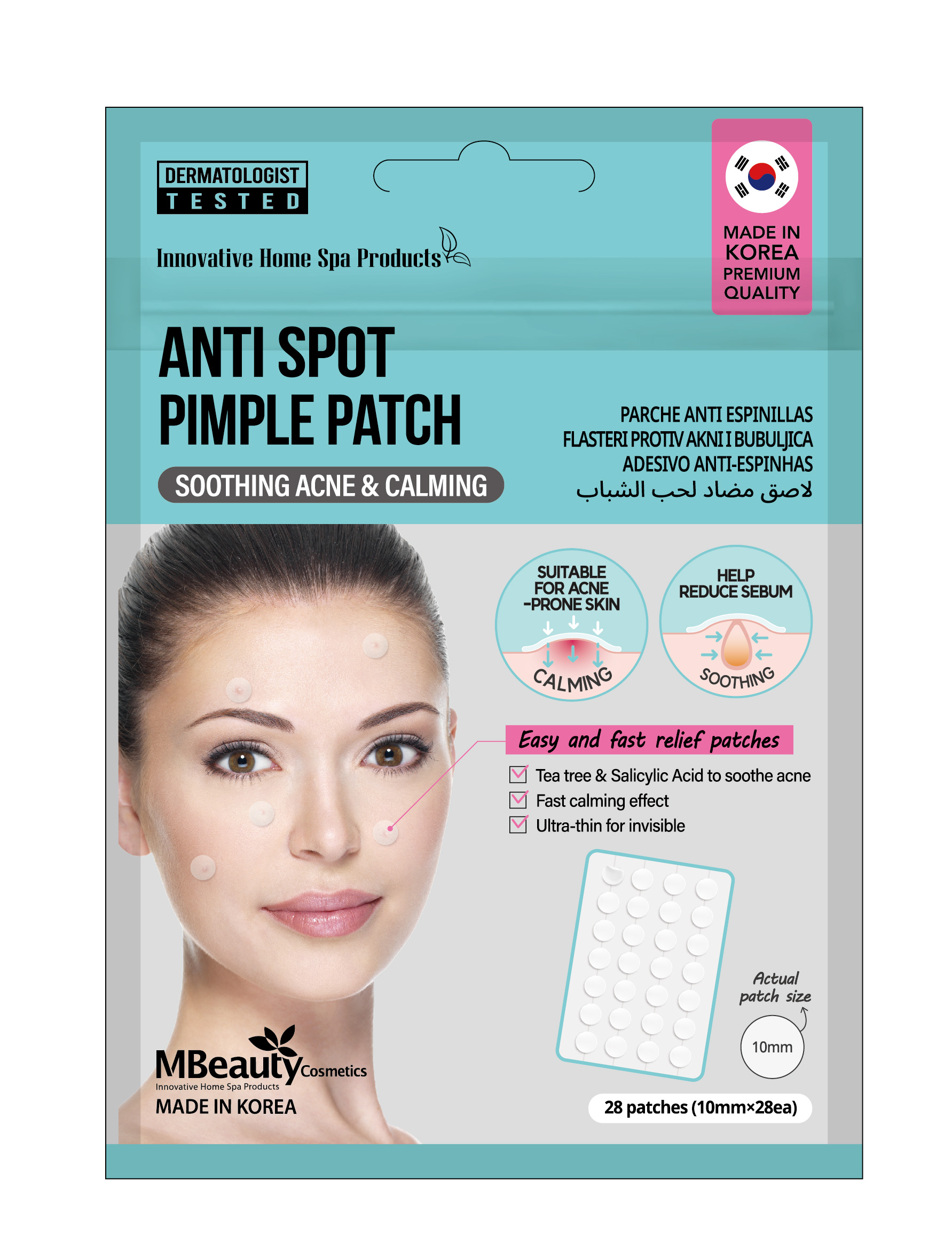 MBeauty plastry przeciw wypryskom, 28 szt./1 opak.